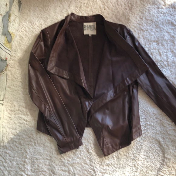 BB Dakota Jackets & Blazers - Vegan leather jacket brown